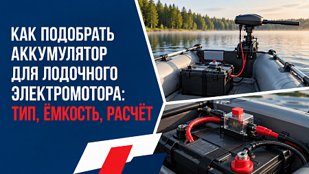 Как подобрать аккумулятор для лодочного электромотора: тип, ёмкость, расчёт