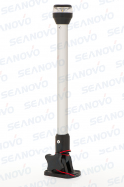 Огонь топовый складной на штанге высота 305 мм (12") LED белого цвета 360 градусов 10-30 вольт